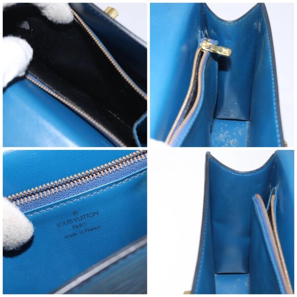 LOUIS VUITTON Epi Malesherbes Hand Bag Blue - Picture 15 of 16